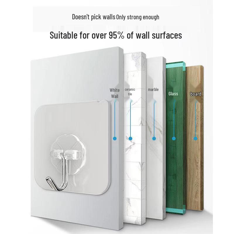 Transparent Traceless Adhesive Hook - Strong, Nail-Free Design