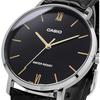 Casio CASIO Quartz Men's Watch MTP-VT01L-1B Black X Black Leather Band Overseas Model [Parallel...