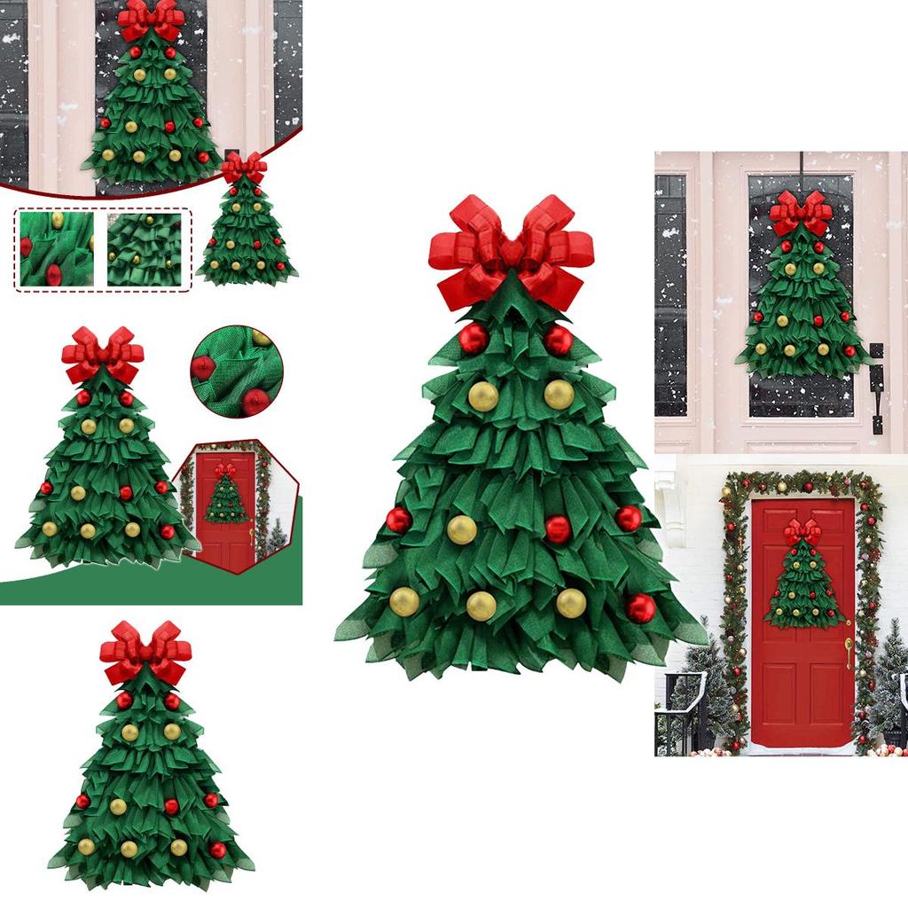 Exquisite Christmas Tree Wreath Farmhouse Ornament For Festive Home Decor