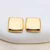 Übertriebene Kupfer Quadratische Hochglanz Ohrstecker - Damen Modeschmuck