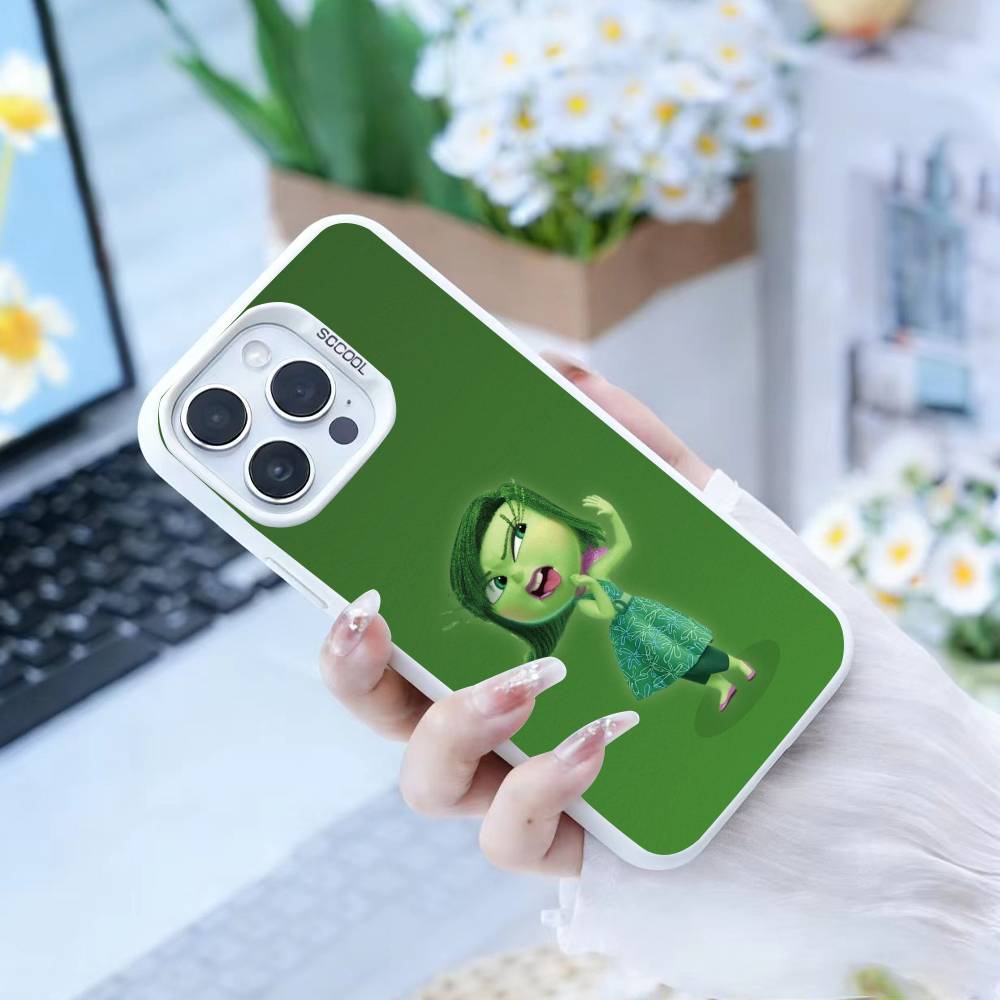 Adventure Anime Inside Out Phone Case For iPhone 16,15,14,13,12,17,Pro,MAX White Matte Shockproof Cover