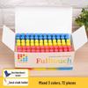 Feather Robe Dustless Chalk Set: White & Red Chalk with Anti-Stain Holder for Teacher and Children Use