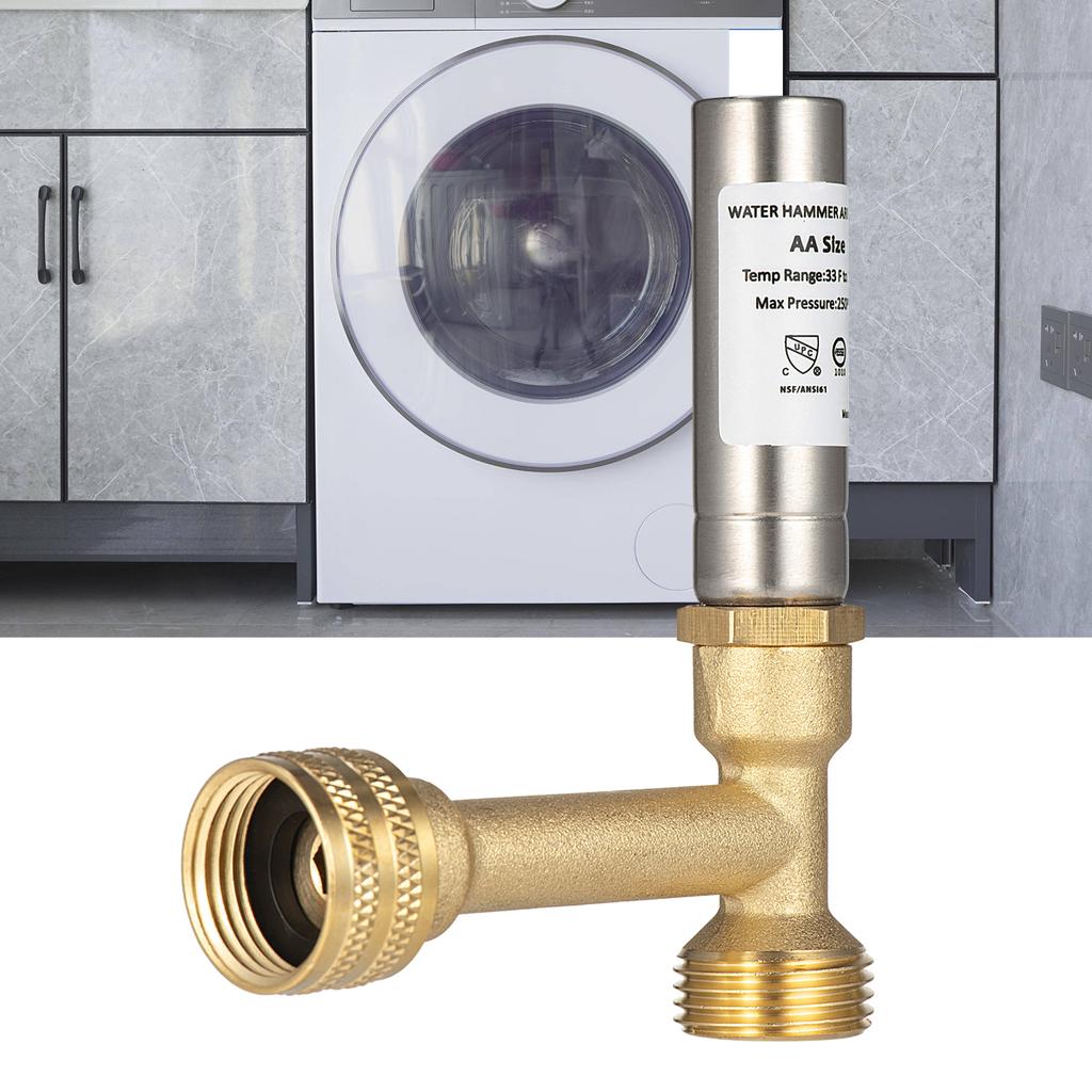 3/4inch Thread Water Hammer Arrestor Washing Machine Dishwasher Pipe Noise Stop Washer Hammer Arrestor Easy To Use