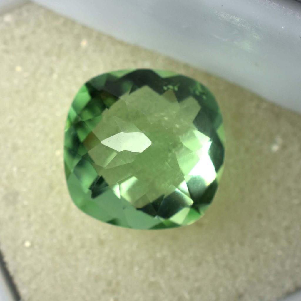 Sapphire 8 Ct Natural Bluish Green Square Cushion Stunning Certified Gemstone