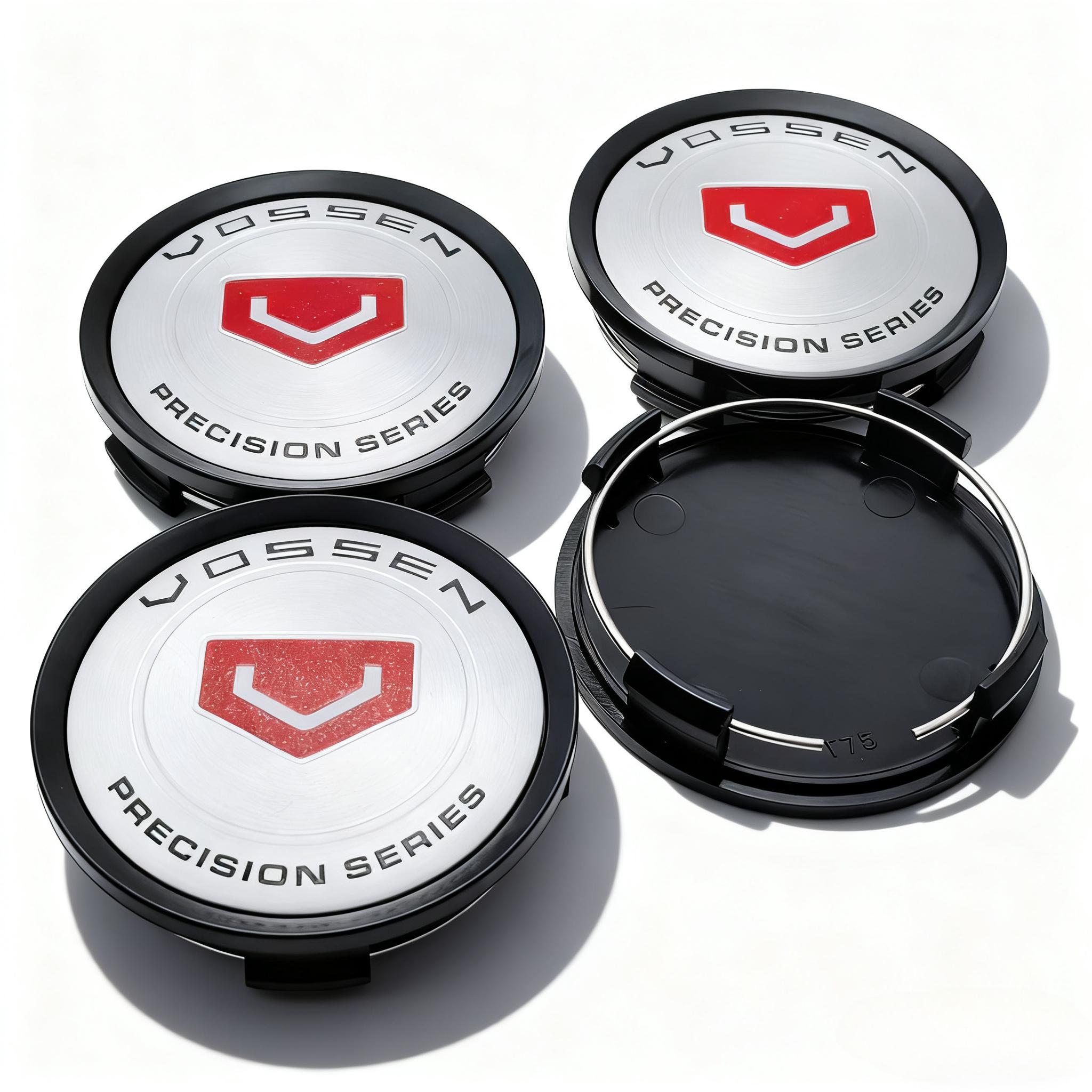 

4pcs Vossen Logo Badge Emblem Car Wheel Center Caps 74MM Clips 69MM Wheels Hub Dust Cap Rim Hubcap Cover Replace Car Accessories Vossen Badge&4pcs T75 Wheel Cap