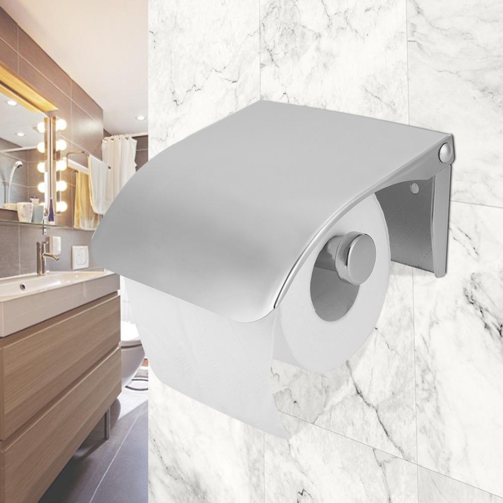 Wall Mounted Tissue Paper Holder Stainless Steel Tissue Roll Dispenser Home Hotel