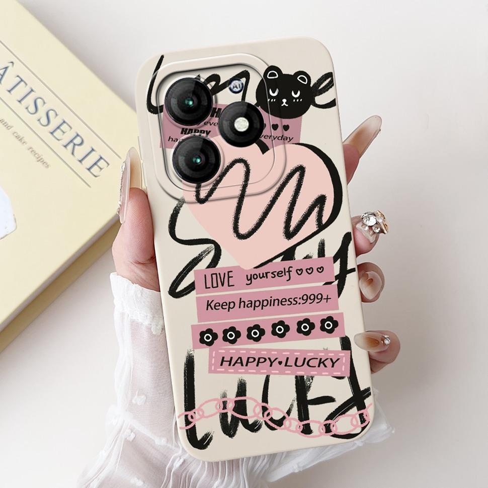 For Itel A70 A665L Case Soft Silicone Fashion Rabbit Phone Cover For Itel A 70 A70 Fundas ItelA70 Casing Shockproof Cover
