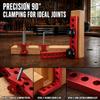 90 Degree Right Angle Clamps Aluminum Alloy 5.5 Inches Positioning Squares L Type Design 140mm X 140mm L Shaped Carpenter Clamp