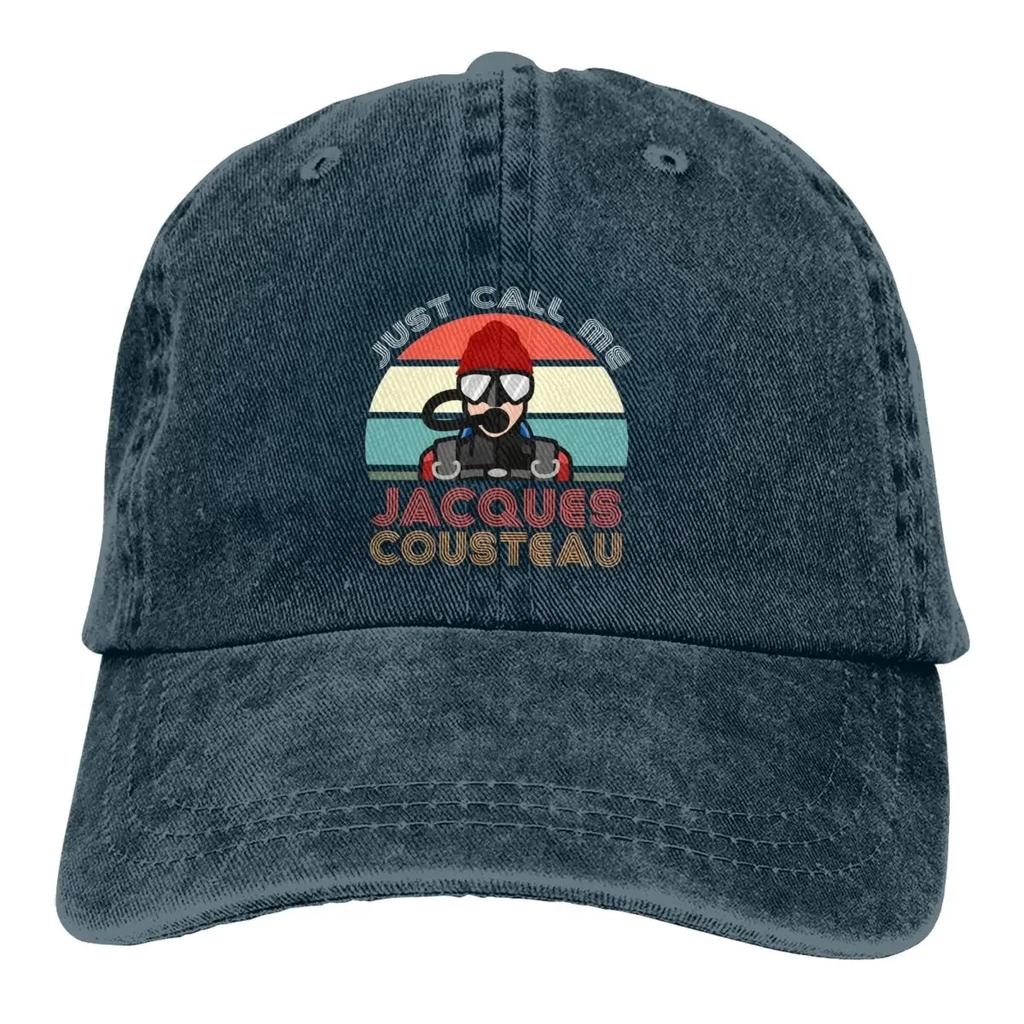 Dive Scuba Diving Hat Peaked Men Women's Cowboy Cap Jacques Cousteau Baseball Caps Personalized Visor Protect Hats