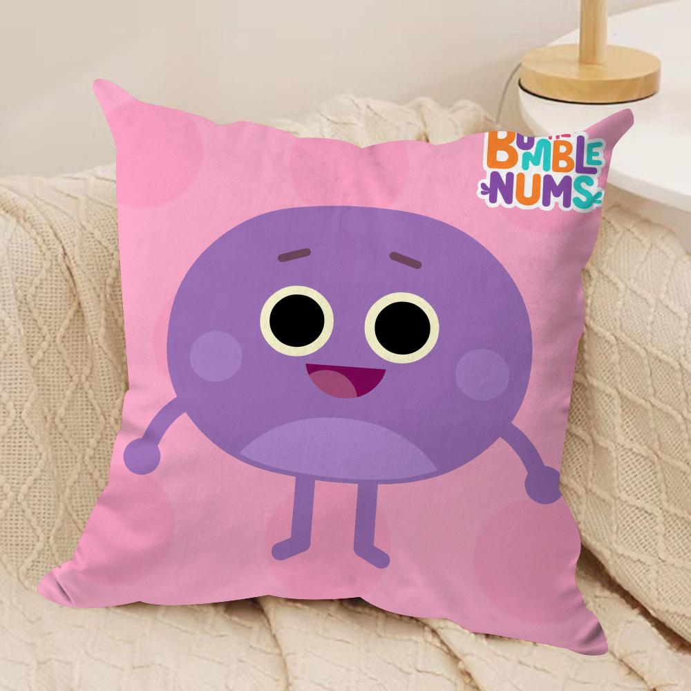 Federa Cuscino Anime The Bumble Nums Peluche Corto Setoso Stampa Double-Sided Federa per Cuscino per Divano Tutte le Stagioni Decorazione Casa Regalo
