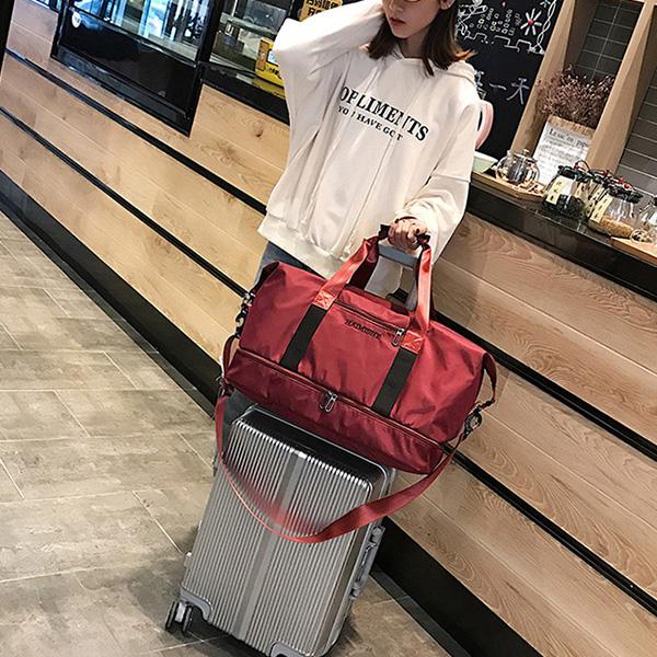 Gym Fitness Training Yoga Bag Waterproof Sports Travel Duffel Bag Large Capacity Dry and Wet Separation Duffel Bag