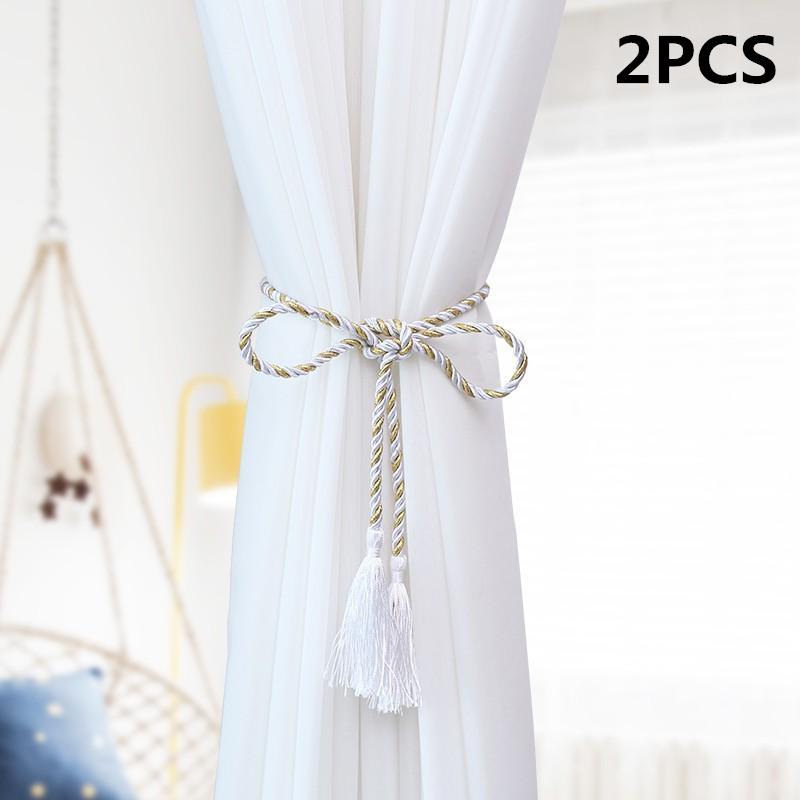 2PCS Tassel Curtain Tie Rope 120cm