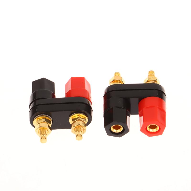 1/5Pcs Banana Plugs Couple Terminals Red Black Connector Amplifier Terminal Binding Post Banana Speaker Plug Jack