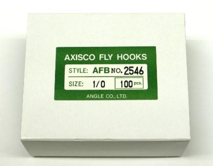 AXISCO Fly Hooks AFB Fishing Hooks (100-Pack) 2546-#1/0