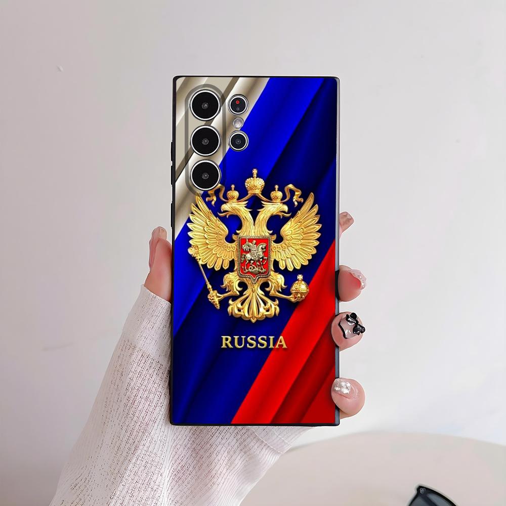 Flag of Russia Phone Case For Samsung S Series S21 S22 S23 S24 S25 FE Plus Ultra TPU Soft To Skin-friendly Case