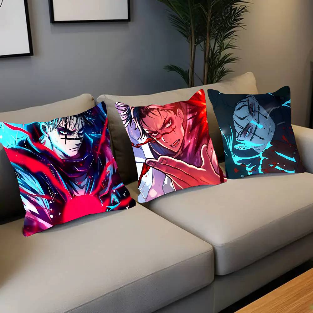 Anime Jujutsu Kaisen Choso Pillow Case Square Pillow Bedroom Sofa Leisure Comfort Cushion Car Living Room Home Decoration