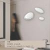 Wall Decor Imitation Stainless Steel Goose Egg Stone Wall Decoratio Creative Water Droplet Wall Decor Pendant Home Hotel Hanging