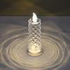 Led Candle Light Rose Pattern Projection Simulation Flameless Candle Lamp For Home Birthday Wedding Party Decoration
