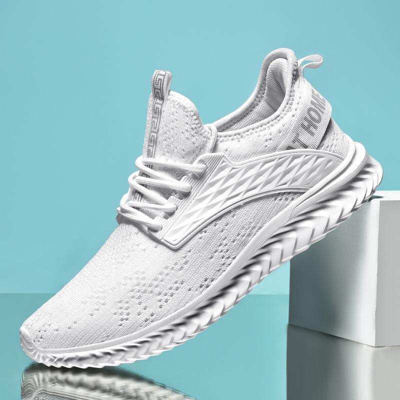 Fashion Summer Men's Breathable Flat Sports Lightweight Outdoor Training Anti Odor Comfortable Casual Running Shoes Tennis for Men