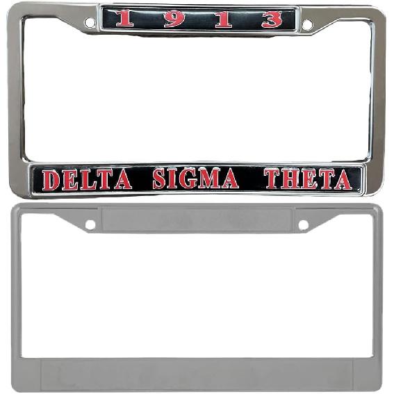 Delta Sigma Theta License Frame Car Plate Black by UGKIamous