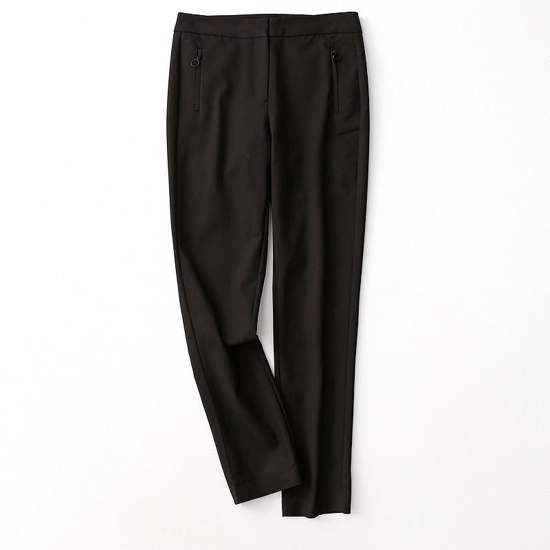 

Export Pure Yuan Export Tail Order High Waist Slim Looking Stretch Ponte-De-Roma Skinny Pants Female Pure Color Casual Pants Large Sizes Availiable Black Euro -40 (suitable for normal wear 28)