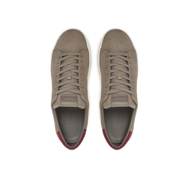 Мужские кроссовки Calvin Klein Low top lace up nu hm0hm01758 серые