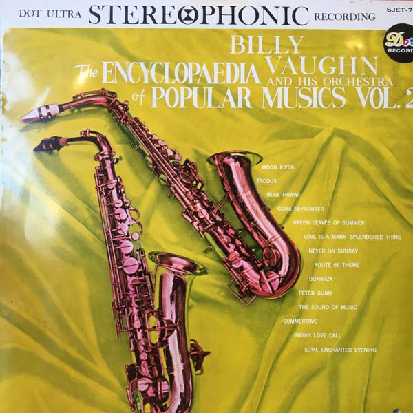 

LP Record BILLY VAUGHN - Encyclopaedia Of Popular Music Vol. SJET7101 DOT Japan New Age & Easy Listening Used