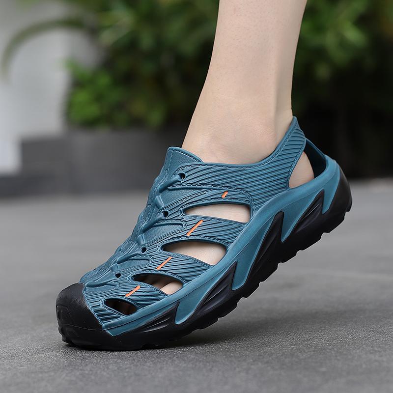 Fashion Mens Outdoor Trekking Sandals Summer Flat Non Slip EVA Collision Avoidance Quick Drying Beach Sandal Hiking PU Brand