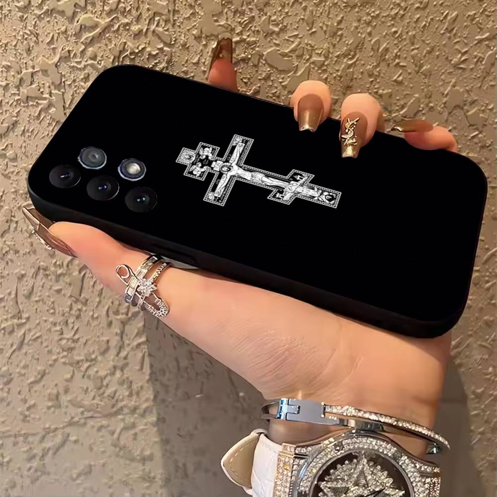 Orthodox Cross Phone Case For Samsung Galaxy A13,21s,22,31,32,52,53,71,80,A91 Soft Black Shell