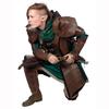 Medieval Knight Cosplay Elf Leg Guards and Knee Pads Armor for Halloween Role-Playing
