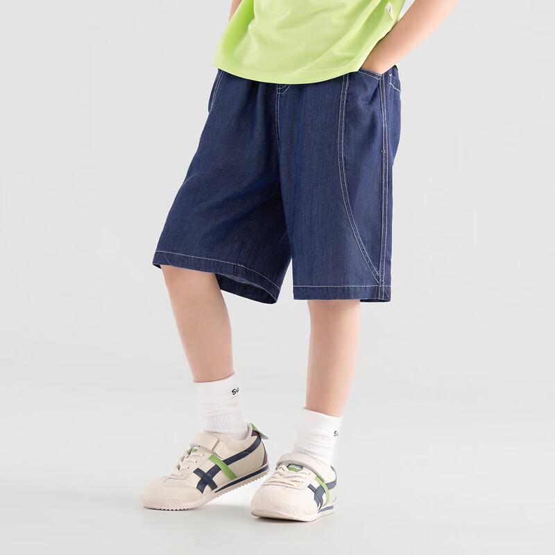 Duoduojia Boys' Summer Lyocell Denim-Look Shorts