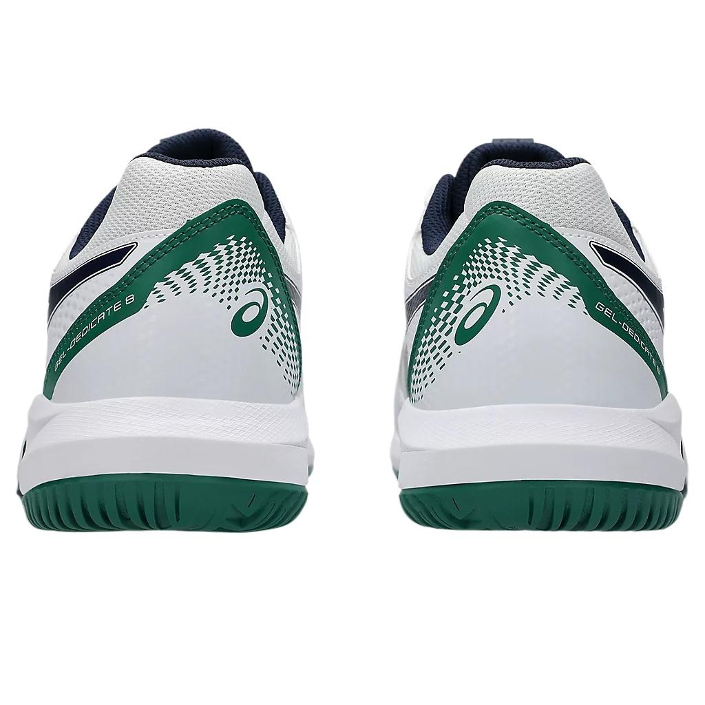 Asics Gel Dedicate 8 Low Top Tennis Shoes Men's White Wide Fit 1041A410-105