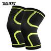 AOLIKES 1Pair Compression Knee Support Sleeve Elastic Breathable Knee Pads Brace Springs Gym Sports Protector Basketball Run