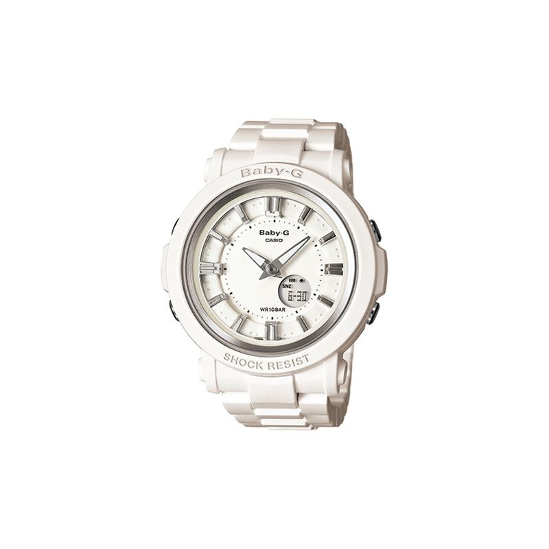 

Casio CASIOBABY-G series dial COMBI design personalized waterproof sports watch quartz movement resin strap Japanese and Korean watch BGA-300-7A1 белый