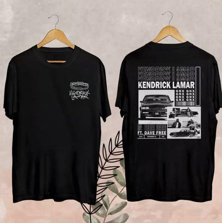 Kendrick Lamar GNX 2026 Unisex Black T-Shirt Kendrick Lamar T-Shirt XXL