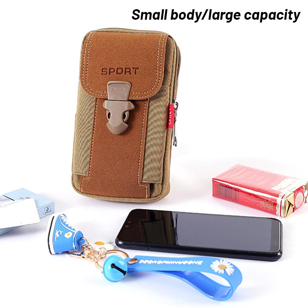 Man Belt Pouch Mobile Phone Bag for Men Phone Holster Bag Molle Waist Bag Pack Small Tactical Duty Belt Backpack Card Holder