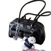 Korean Blogger Bowling Bag Boston Tote Armpit Bag 2025 New Trendy Fashion Large Capacity Shoulder Bag Women