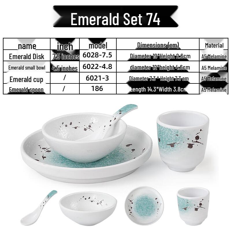 Qianxing Imitation Porcelain Melamine Dinnerware Set