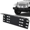 Universal 4x4 LED Work Light Bar Driving Lamp Fog Light Holder Aluminium Alloy Front Bumper License Plate Mount Bracket