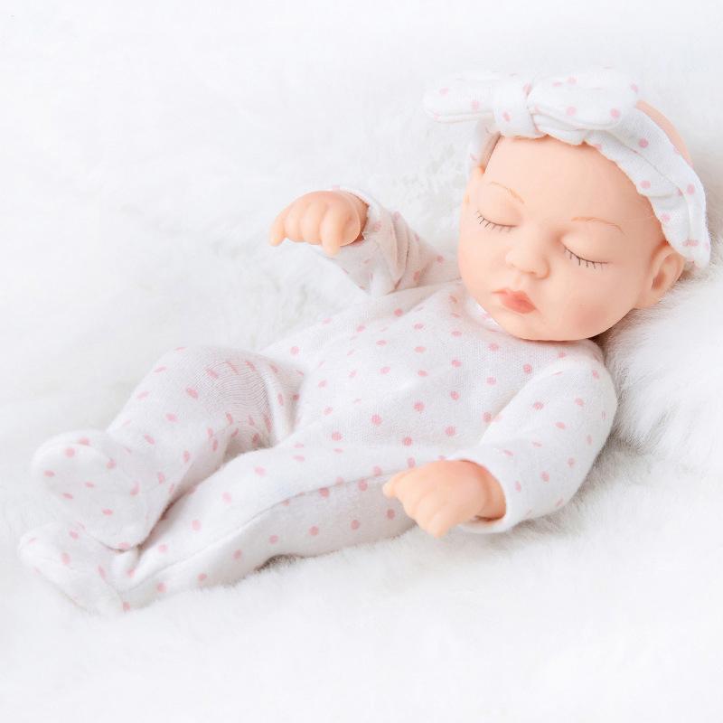 

Реалістична, м яка лялька Baby Reborn, розписана вручну, розміром 18 см, яку можна мити, дитяча гральна лялька 18CM