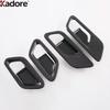 For Nissan Qashqai J12   2024 Carbon Fiber Car Ide Inner Door Handle Bowl Cover Molding Trim Inteiror Accessories