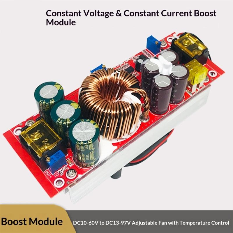 Step Up Converter 1800W Constant Voltage Current 40A Adjustable Ranges 10-60V To 12-90V for High Load Applications