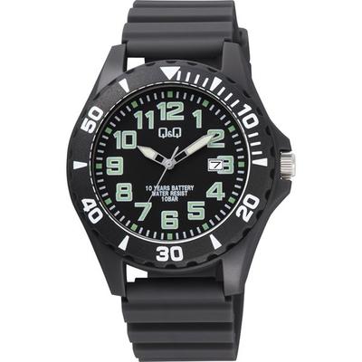 Uomo A22A-001VK (Orologio Q&Q analogico 10 anni batteria 10 atm giorno cinturino in uretano) Orologio