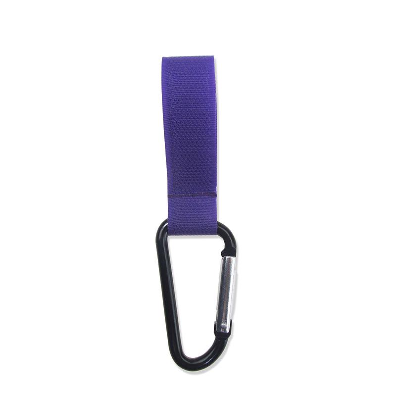 Metal Carabiner Stroller Hook with Nylon Velcro for Mummy Bags