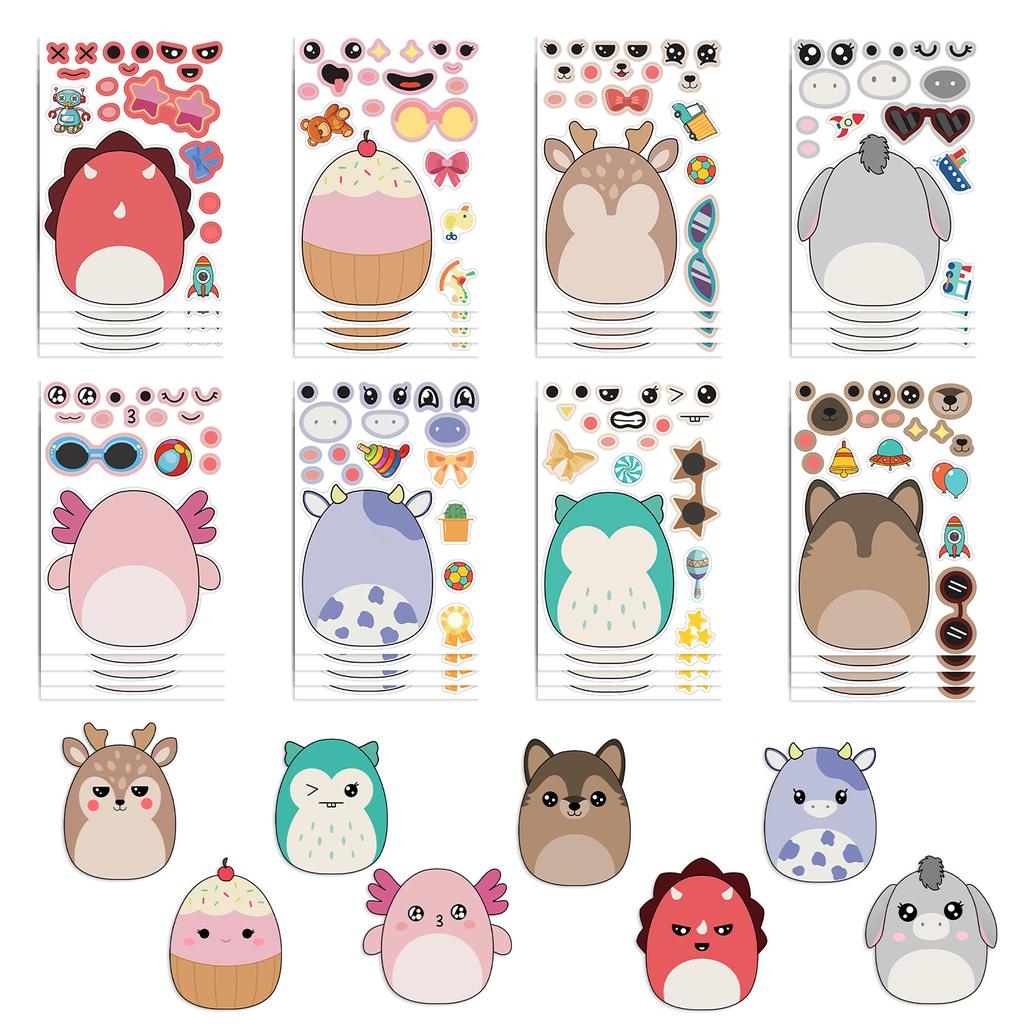 8 Cartoon Fudge Collage Hands-on DIY Handbook Mobile Phone Case Laptop Decoration