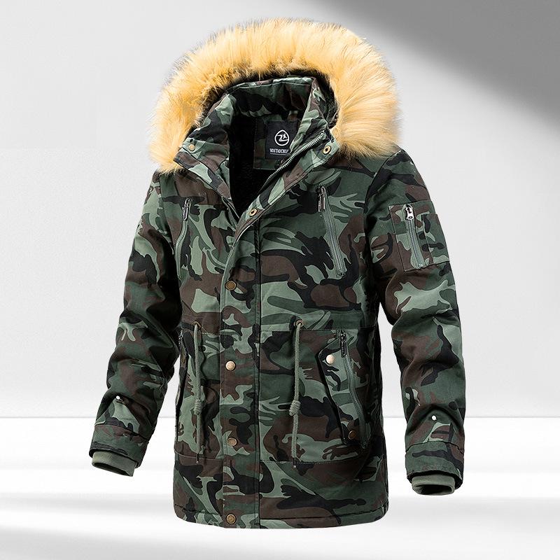 2024 Men's Thickened Winter Cotton-Padded Jacket - Middle-Aged Casual Down Cotton Style