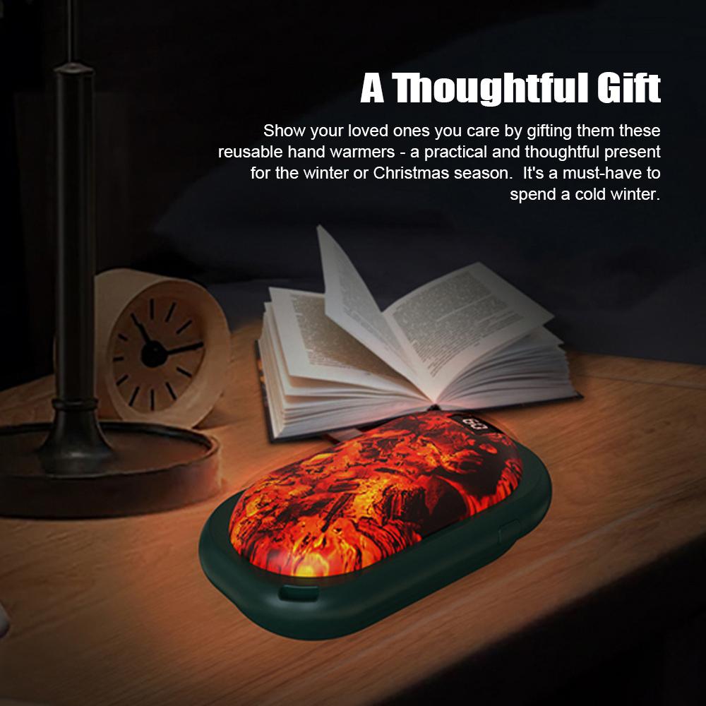 2-In-1 Portable Hand Warmers with 3 Adjustable Temperature USB Rechargeable Hand Heater Power Bank
