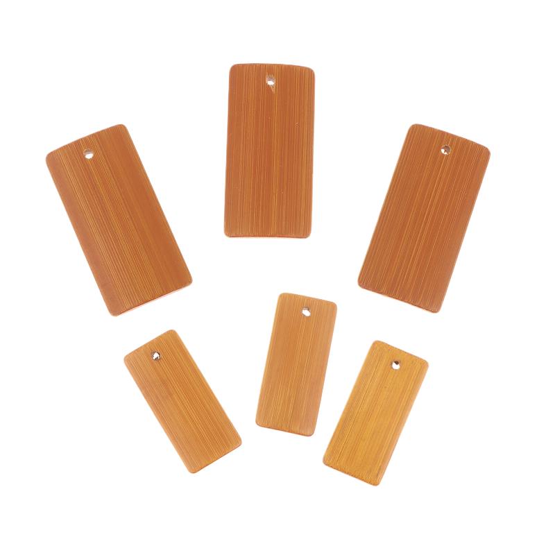 10/20Pcs Unfinished Wood Tags Natural Bamboo Blanks Tags Square Tag For Diy Craft Bookmarks Hanging Tags Party Gifts