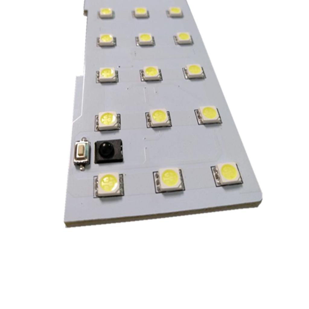 Ranzek Suzuki LED Room Lamp Set, 3 Chips, SMD Indoor Light, 16-Level Dimmer, with Remote Control for Hustler, White