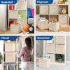 Scatola portaoggetti cubo pieghevole in tessuto non tessuto, articoli per la casa, organizer per riporre giocattoli per bambini, organizzazione cassetti armadio